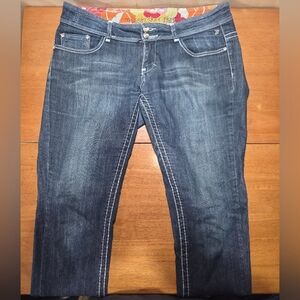 Miss Slim Skinny Jeans Women’s Size 10 Long Dark Wash Stretch Denim